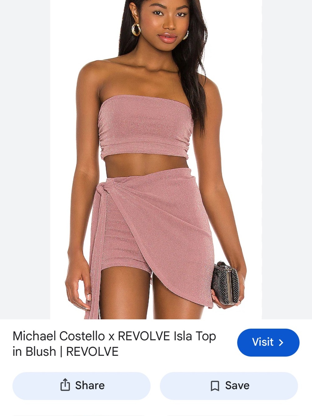 Michael Costello Isla Top & Skirt Set
